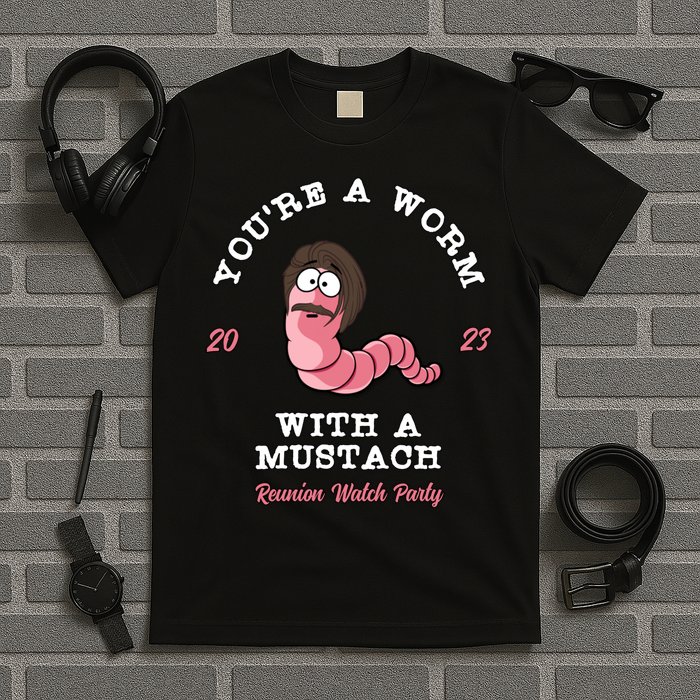 Worm With A Mustache James Tom Ariana Reality T-Shirt