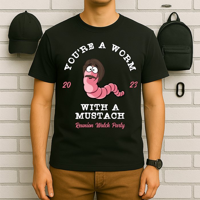 Worm With A Mustache James Tom Ariana Reality T-Shirt