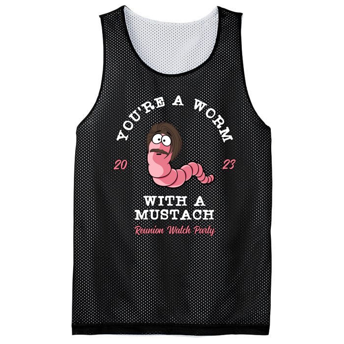 Worm With A Mustache James Tom Ariana Reality Mesh Reversible Basketball Jersey Tank