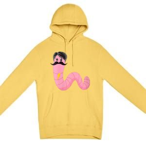 Worm With A Mustache James Tom Ariana Reality Premium Pullover Hoodie