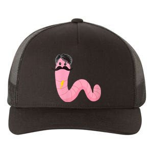 Worm With A Mustache James Tom Ariana Reality Yupoong Adult 5-Panel Trucker Hat