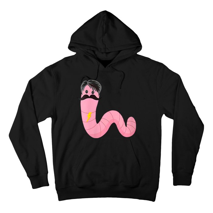 Worm With A Mustache James Tom Ariana Reality Hoodie