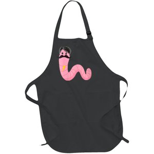 Worm With A Mustache James Tom Ariana Reality Full-Length Apron With Pockets