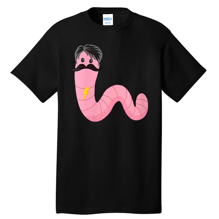 Worm With A Mustache James Tom Ariana Reality Tall T-Shirt