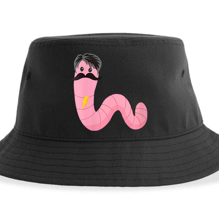 Worm With A Mustache James Tom Ariana Reality Sustainable Bucket Hat