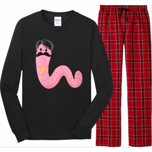 Worm With A Mustache James Tom Ariana Reality Long Sleeve Pajama Set