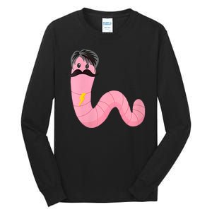 Worm With A Mustache James Tom Ariana Reality Tall Long Sleeve T-Shirt