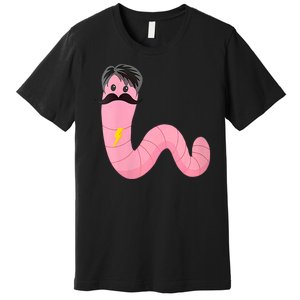 Worm With A Mustache James Tom Ariana Reality Premium T-Shirt