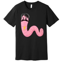 Worm With A Mustache James Tom Ariana Reality Premium T-Shirt