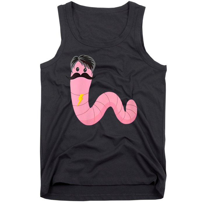 Worm With A Mustache James Tom Ariana Reality Tank Top