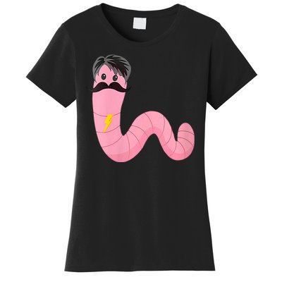 Worm With A Mustache James Tom Ariana Reality Women's T-Shirt