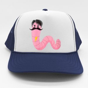 Worm With A Mustache James Tom Ariana Reality Trucker Hat