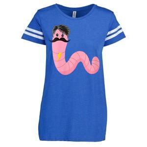 Worm With A Mustache James Tom Ariana Reality Enza Ladies Jersey Football T-Shirt