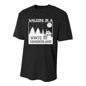 Winter Wonderland Adventure Youth Performance Sprint T-Shirt