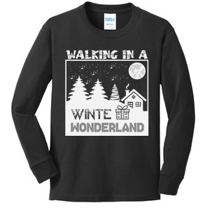 Winter Wonderland Adventure Kids Long Sleeve Shirt