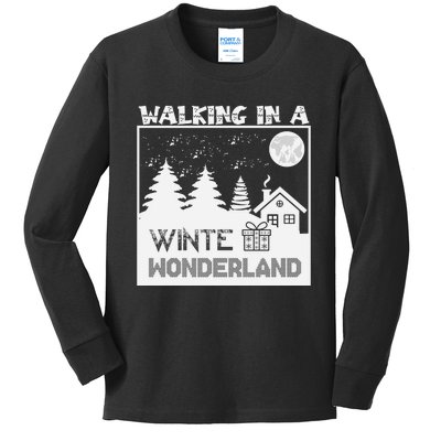 Winter Wonderland Adventure Kids Long Sleeve Shirt