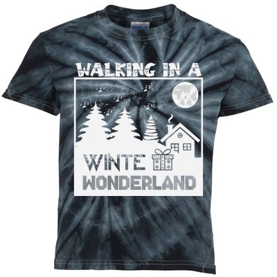 Winter Wonderland Adventure Kids Tie-Dye T-Shirt