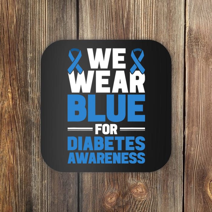 we wear bleu for DT1 awareness and support Coaster