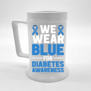 we wear bleu for DT1 awareness and support Beer Stein