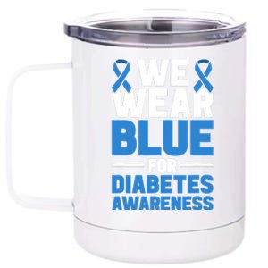 we wear bleu for DT1 awareness and support 12 oz Stainless Steel Tumbler Cup