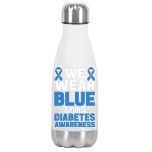 we wear bleu for DT1 awareness and support Stainless Steel Insulated Water Bottle