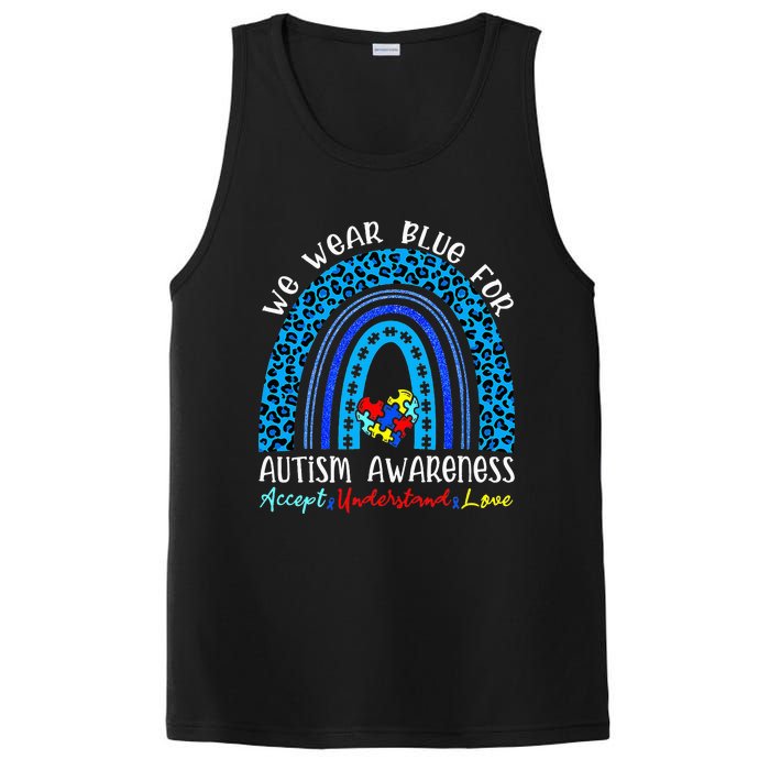 We Wear Blue For Autism Awareness Month PosiCharge Competitor Tank