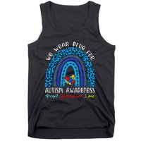 We Wear Blue For Autism Awareness Month Tank Top