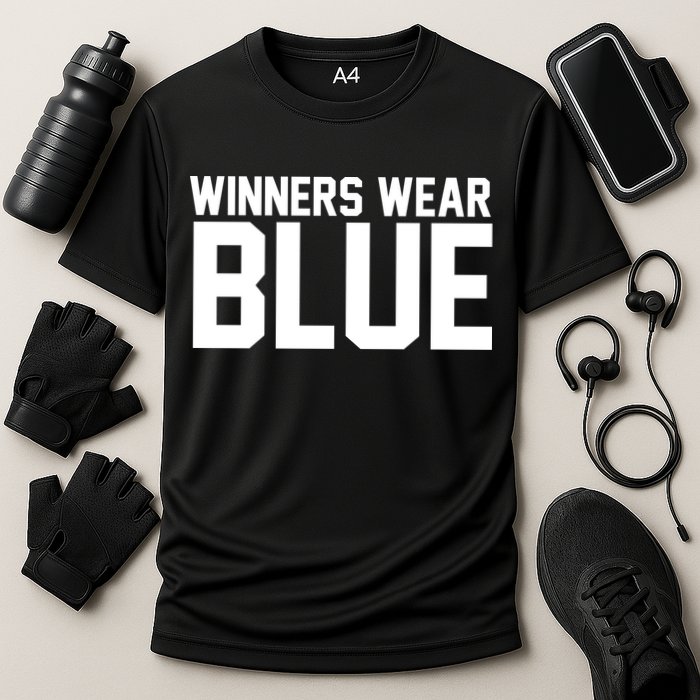 Winners Wear Blue Game Competition Performance Shirt