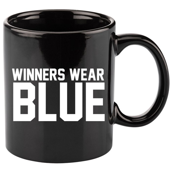 Winners Wear Blue Game Competition 11oz C Handle Ceramic Mug