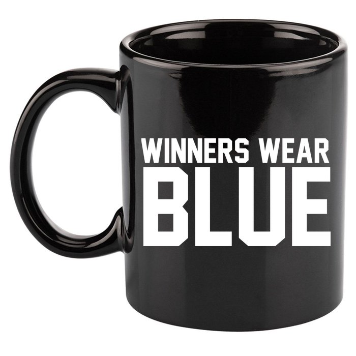 Winners Wear Blue Game Competition 11oz C Handle Ceramic Mug