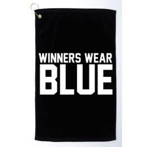 Winners Wear Blue Game Competition Platinum Collection Golf Towel