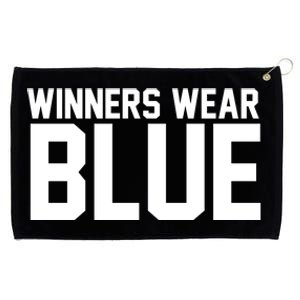 Winners Wear Blue Game Competition Grommeted Golf Towel