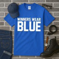 Winners Wear Blue Game Competition Tall T-Shirt