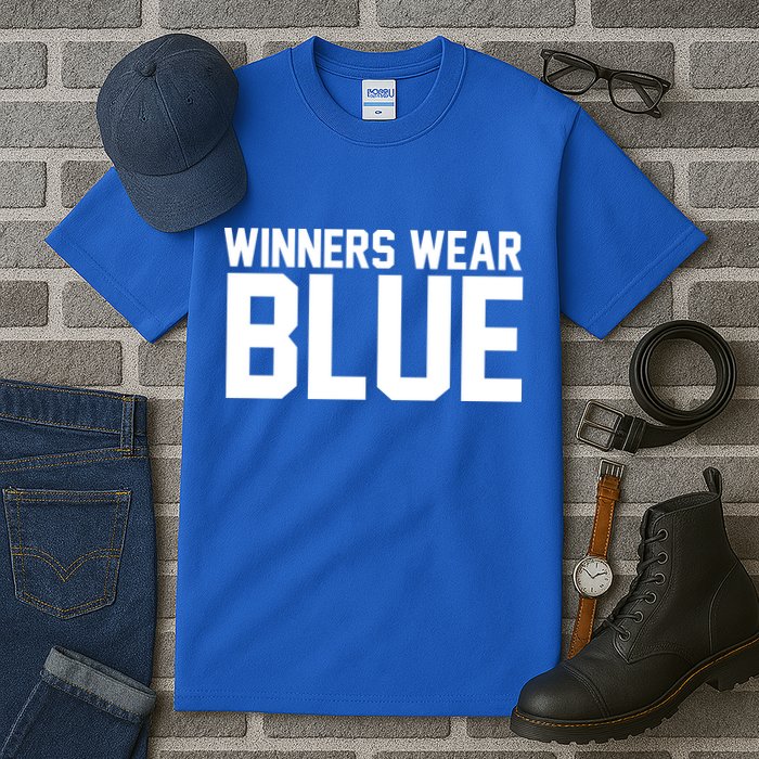Winners Wear Blue Game Competition Tall T-Shirt