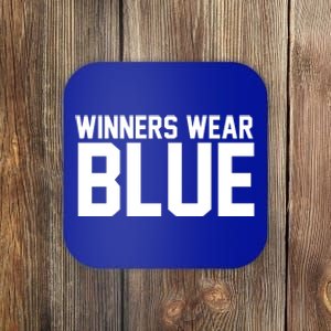 Winners Wear Blue Game Competition Coaster