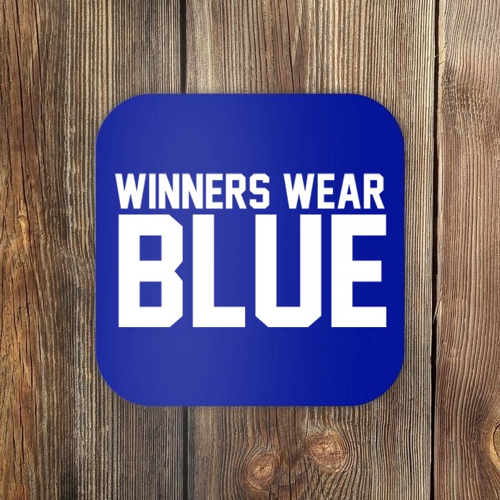 Winners Wear Blue Game Competition Coaster