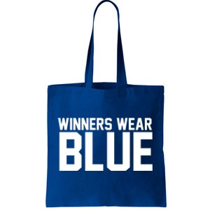 Winners Wear Blue Game Competition Tote Bag