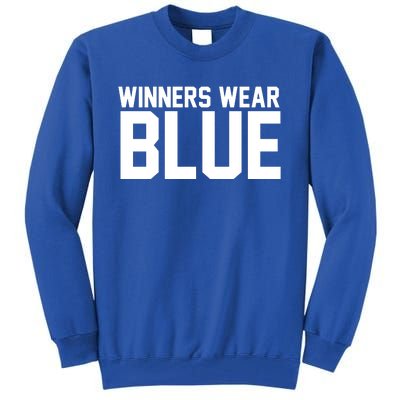 Winners Wear Blue Game Competition Tall Sweatshirt