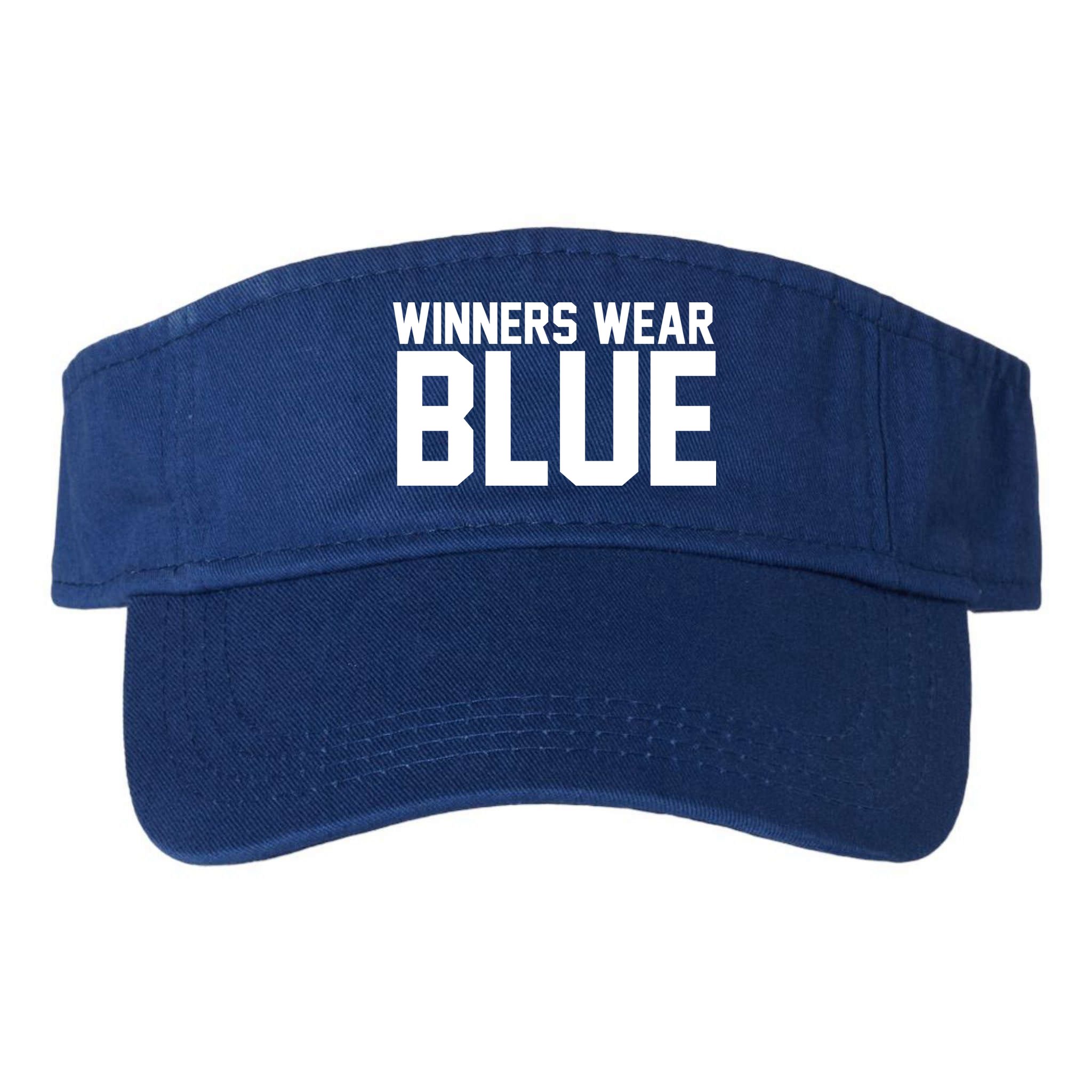 Winners Wear Blue Game Competition Visor