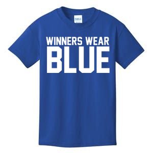 Winners Wear Blue Game Competition Kids T-Shirt