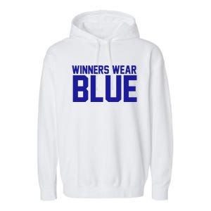 Winners Wear Blue Game Competition Garment-Dyed Fleece Hoodie