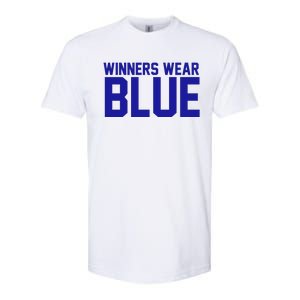 Winners Wear Blue Game Competition Softstyle CVC T-Shirt