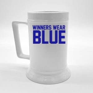 Winners Wear Blue Game Competition Beer Stein