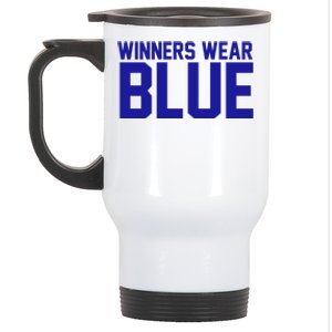 Winners Wear Blue Game Competition Stainless Steel Travel Mug