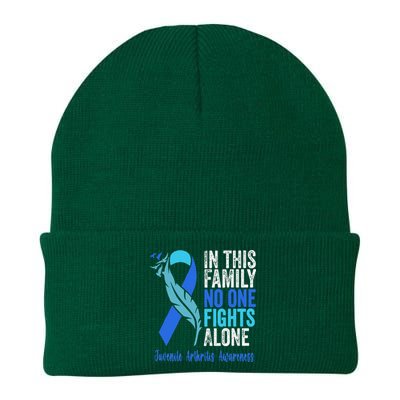 We Wear Blue Riboon For Juvenile Arthritis Awareness Month. Knit Cap Winter Beanie