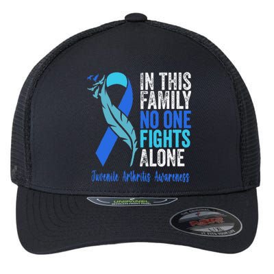 We Wear Blue Riboon For Juvenile Arthritis Awareness Month. Flexfit Unipanel Trucker Cap