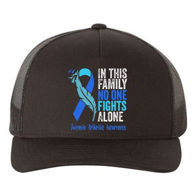 We Wear Blue Riboon For Juvenile Arthritis Awareness Month. Yupoong Adult 5-Panel Trucker Hat