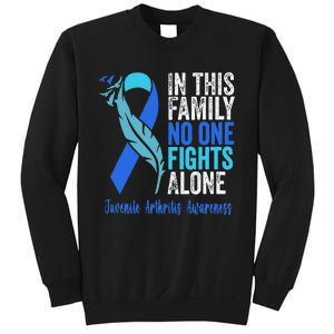 We Wear Blue Riboon For Juvenile Arthritis Awareness Month. Sweatshirt