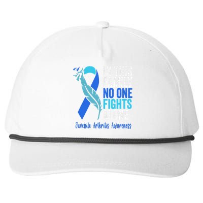 We Wear Blue Riboon For Juvenile Arthritis Awareness Month. Snapback Five-Panel Rope Hat