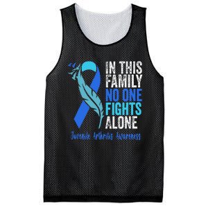 We Wear Blue Riboon For Juvenile Arthritis Awareness Month. Mesh Reversible Basketball Jersey Tank